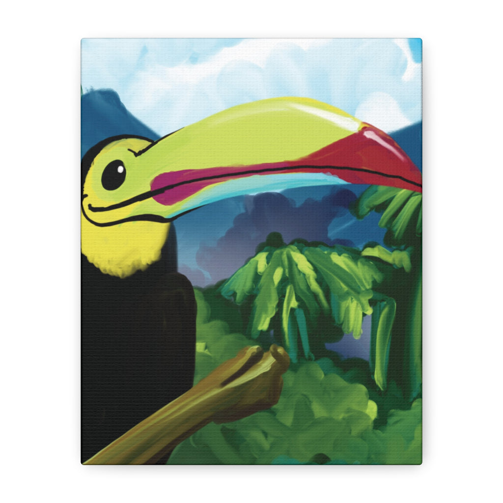Tropical Toucan Canvas II — Original Art by Juan Baez