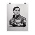 Ayrton Senna - Graphite Portrait Print (11x14)
