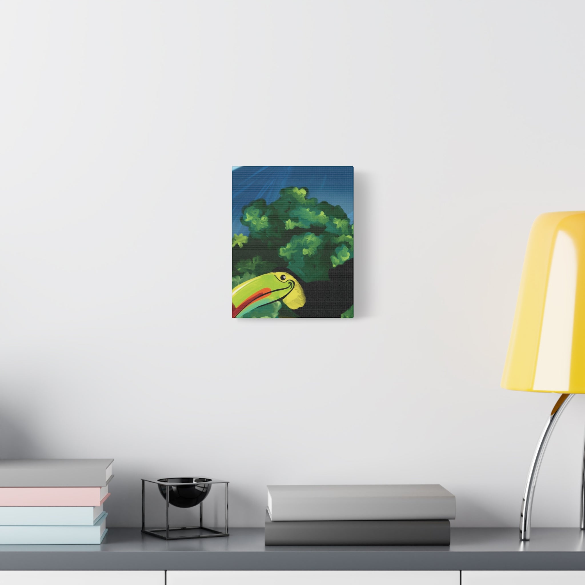 Tropical Toucan Canvas - Original Art by Juan Baez