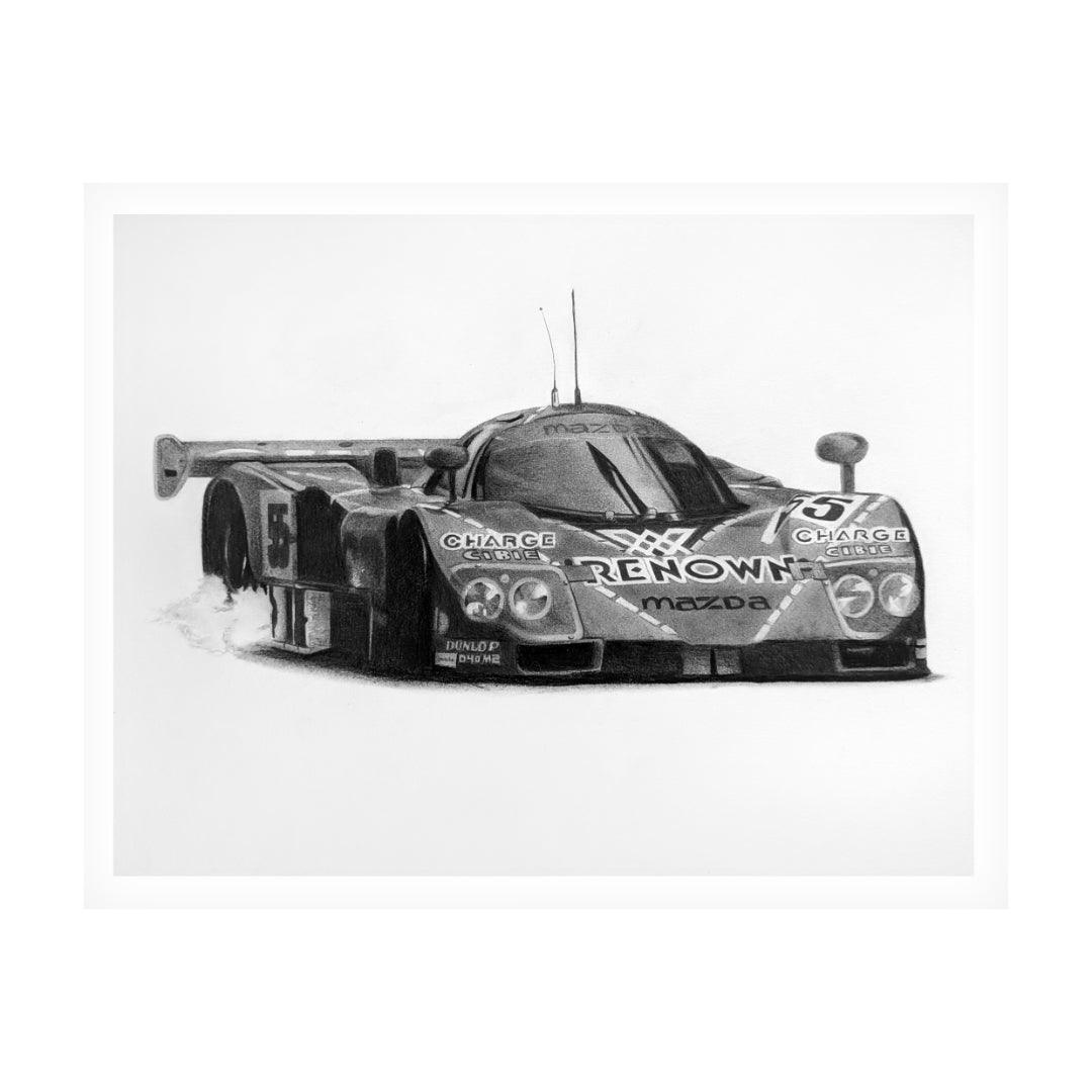 Mazda 787B — Vintage Racing Print (11x14)